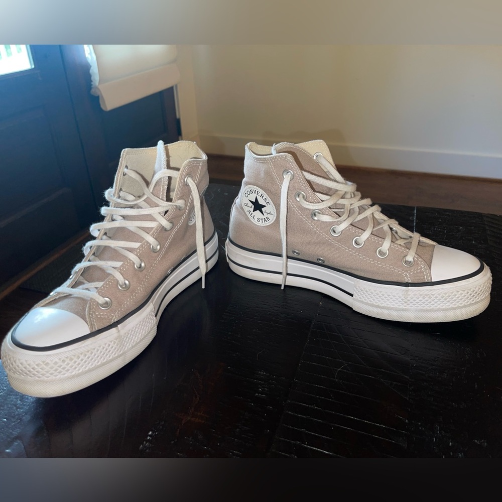 Womens Converse Chuck Taylor All Star Lift Hi Sneaker - Wonder Stone